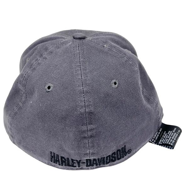 Harley-Davidson Eagle 59fifty Hat Cap Gray Size 7 3/8 Baseball New with Tags - Picture 2 of 11